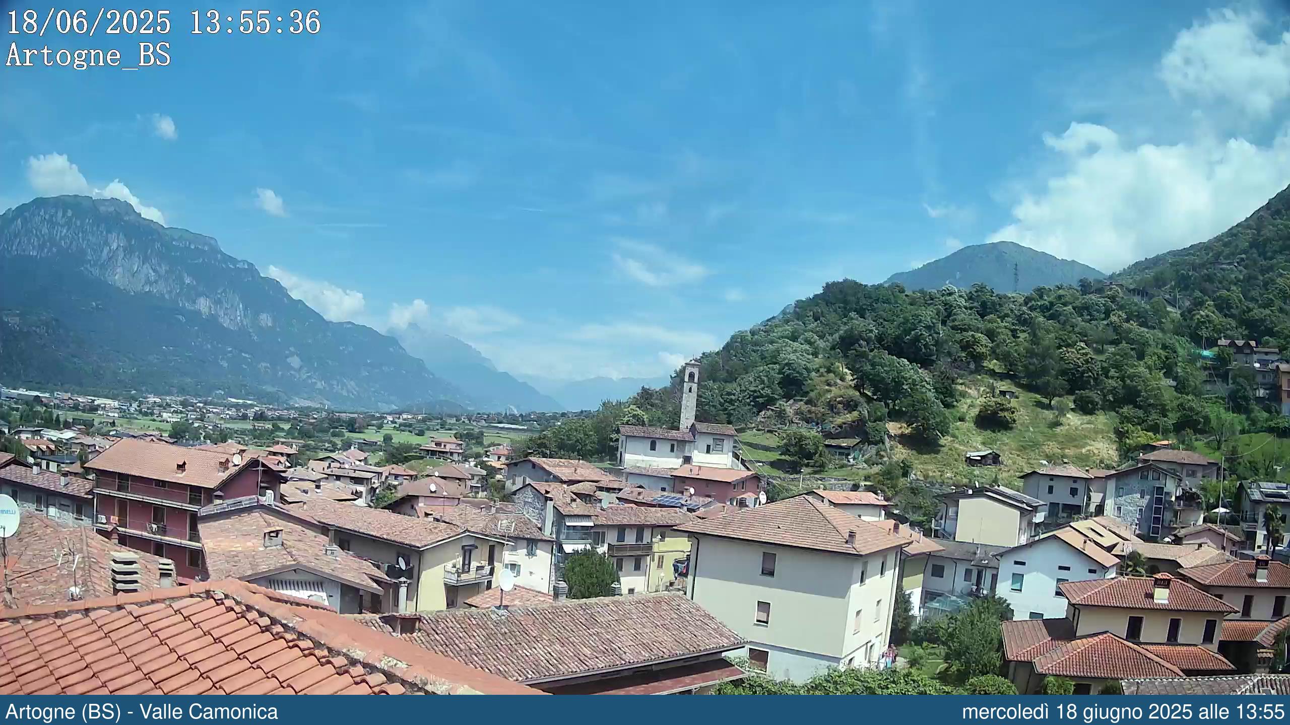 immagine della webcam nei dintorni di Vilminore di Scalve: webcam Artogne