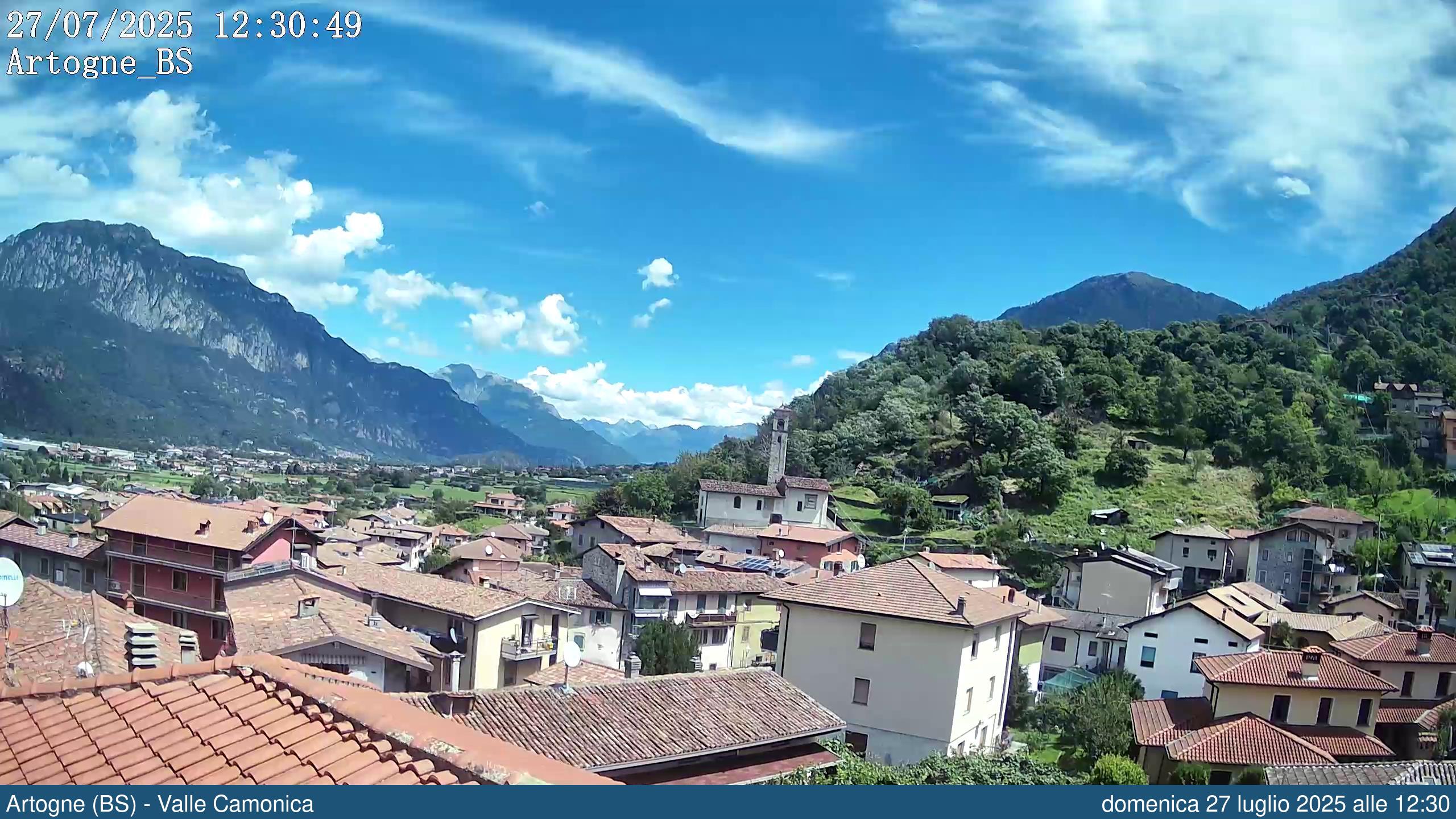 immagine della webcam nei dintorni di Prestine: webcam Artogne