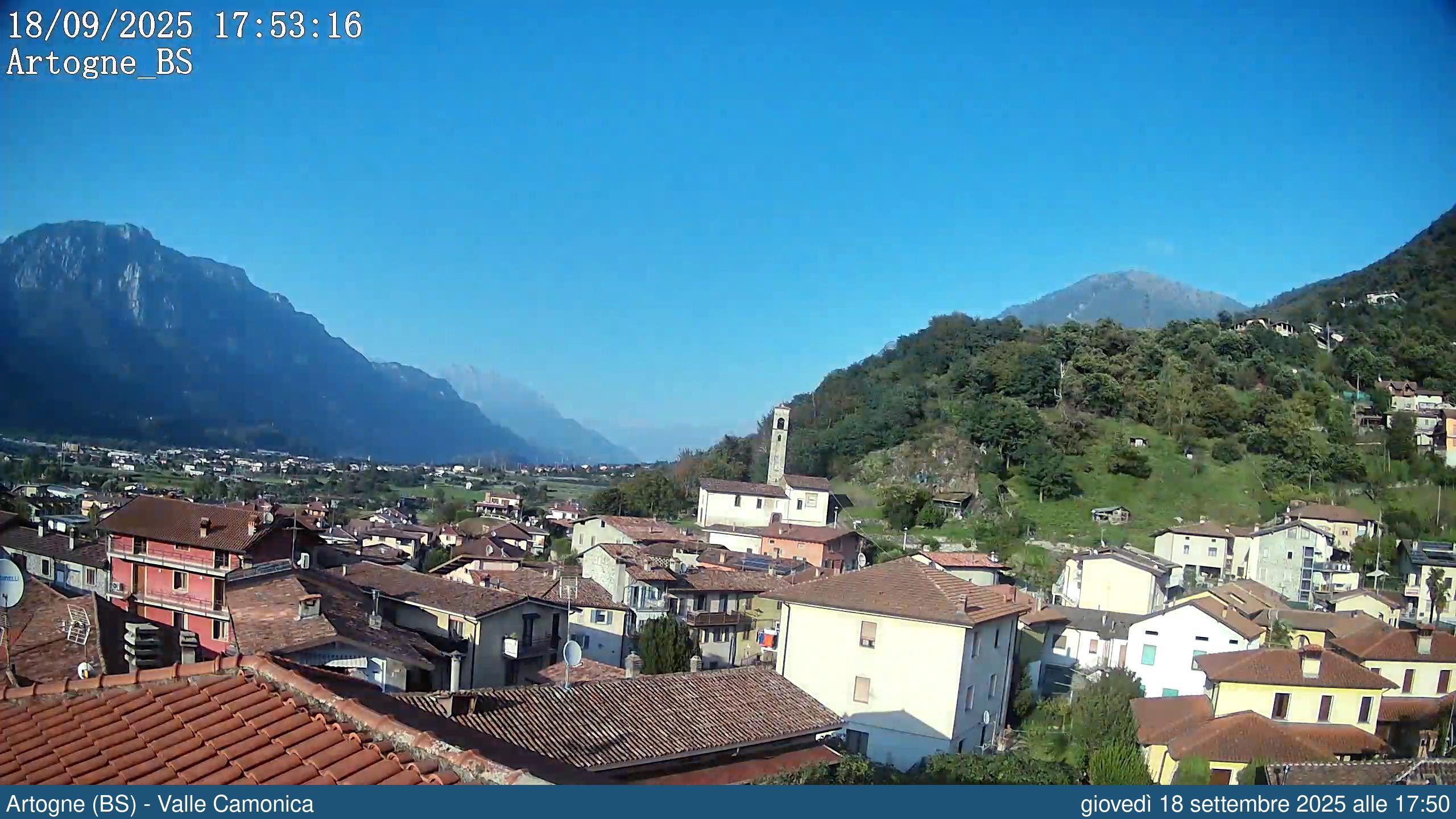 immagine della webcam nei dintorni di Castione della Presolana: webcam Artogne